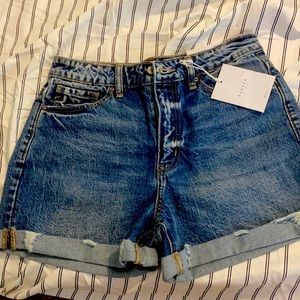 Jean shorts bought on Vici.
